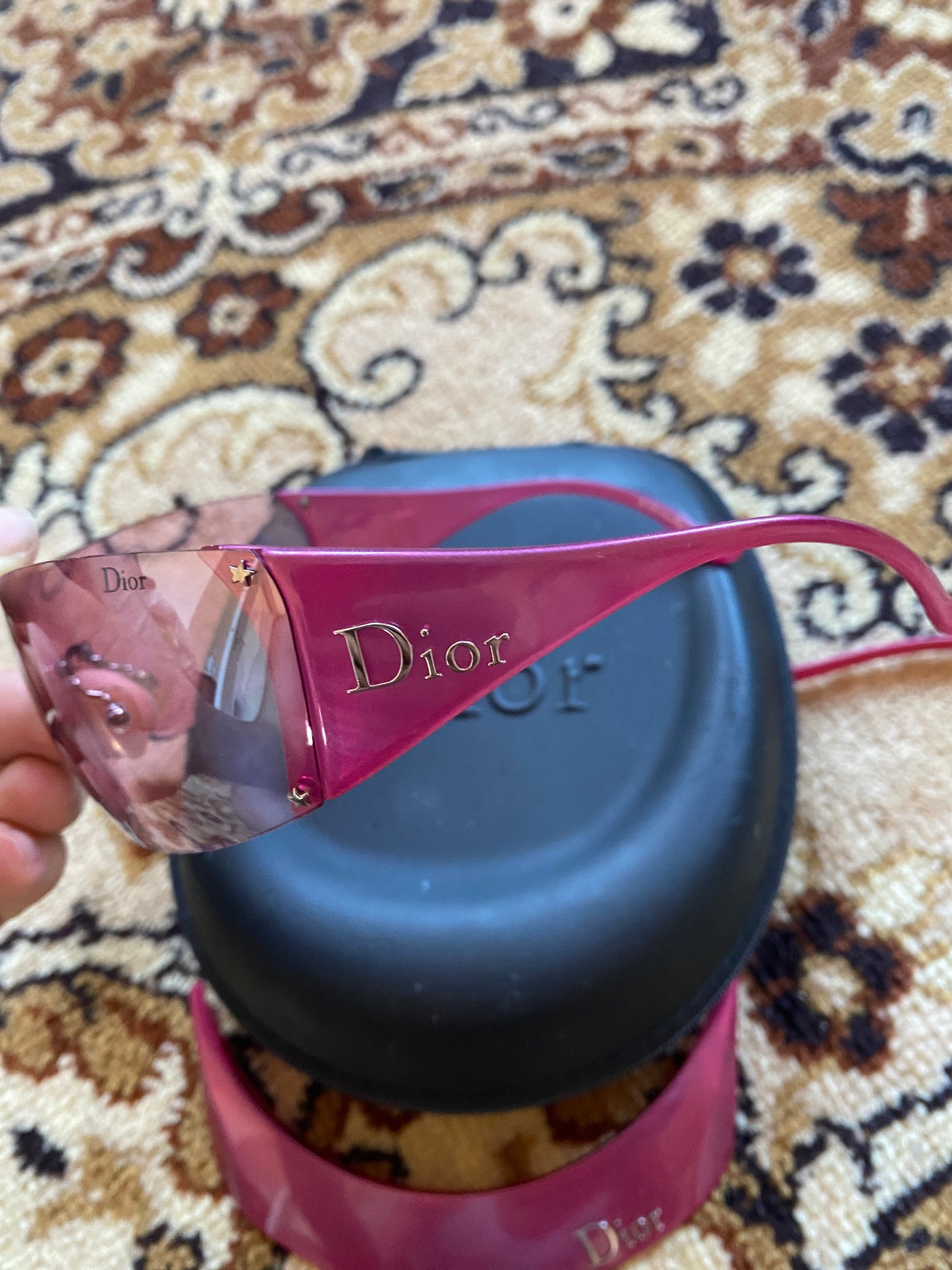 DIOR GOLF MASK PINK SUNGLASSES