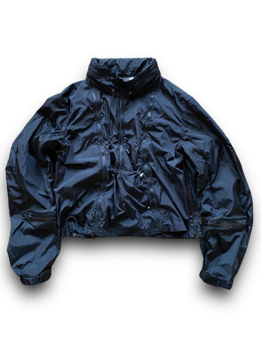 MARITHÉ + FRANCOIS GIRBAUD 00s BLACK TECHNICAL WINDBREAKER (M)