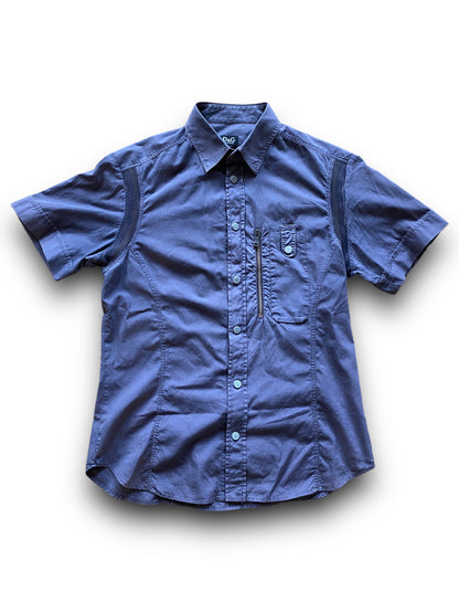 DOLCE GABBANA TECHNICAL BLUE SHIRT (S-M)