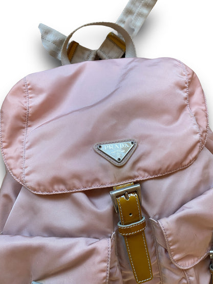 PRADA PINK TRIANGLE BACKPACK