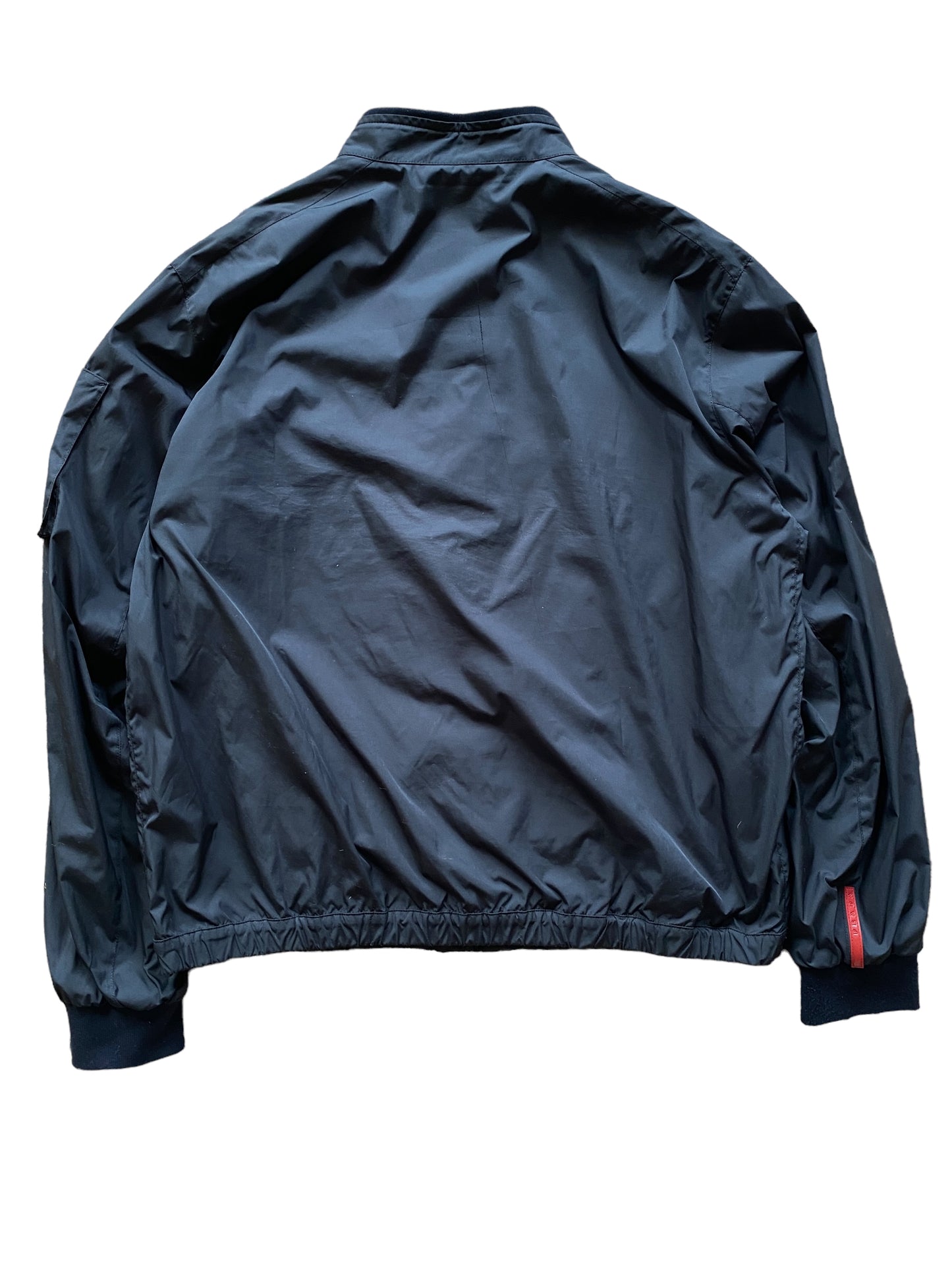 2008 PRADA BLACK NYLON BOMBER (XL)