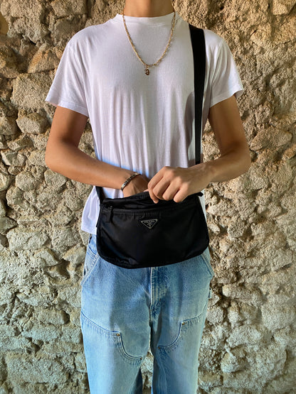 PRADA BLACK NYLON CAMERA BAG