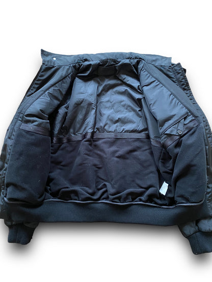 PRADA MAIN LINE HEAVY BLACK NYLON BOMBER (M)