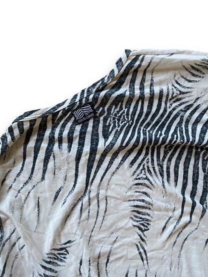 ROBERTO CAVALLI ZEBRA PRINT LONGSLEEVE (XL)