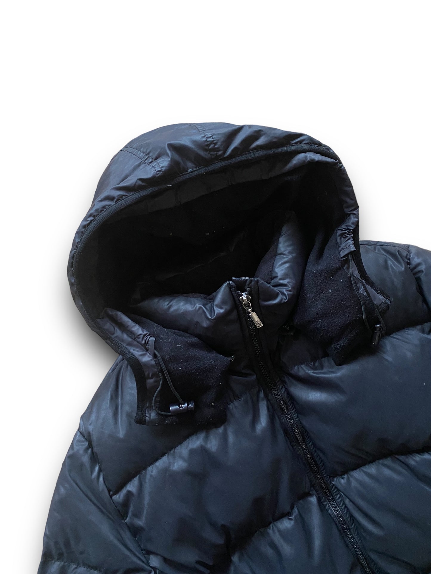 MONCLER VINTAGE MAYA BLACK PUFFER JACKET (L)