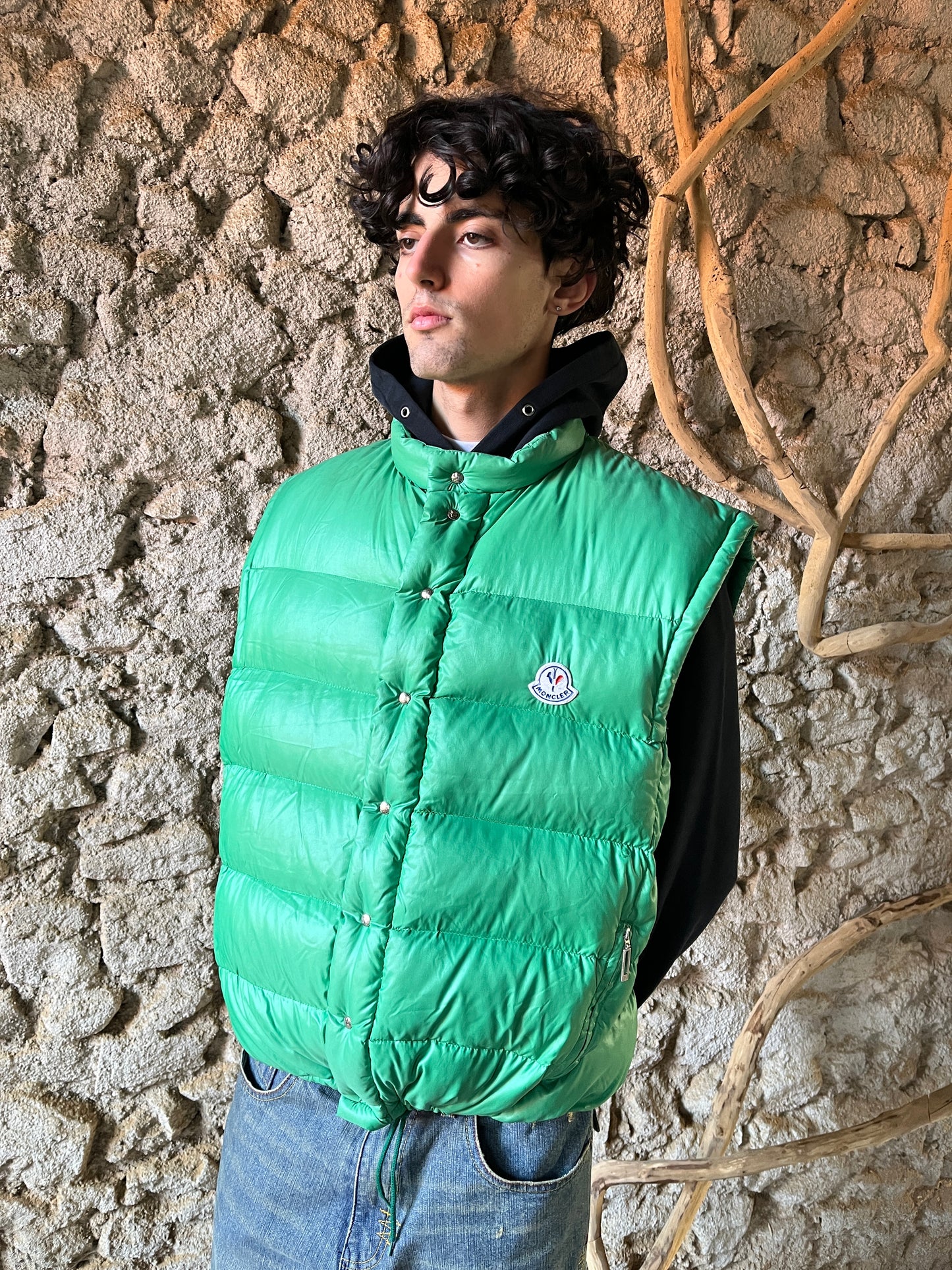 MONCLER 90s EMERALD GREEN PUFFER VEST (L-XL)