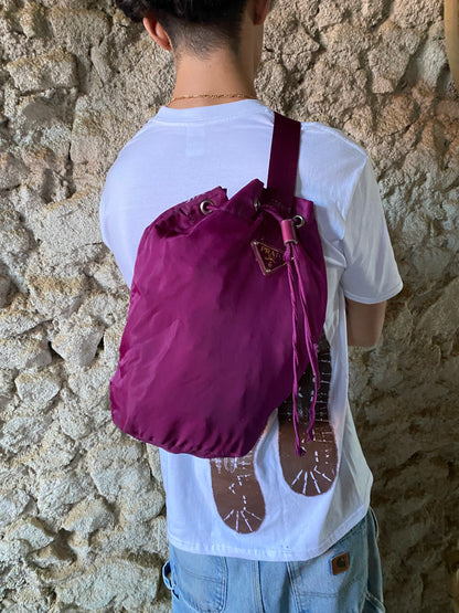 PRADA PURPLE 1STRAPS BACKPACK SLING