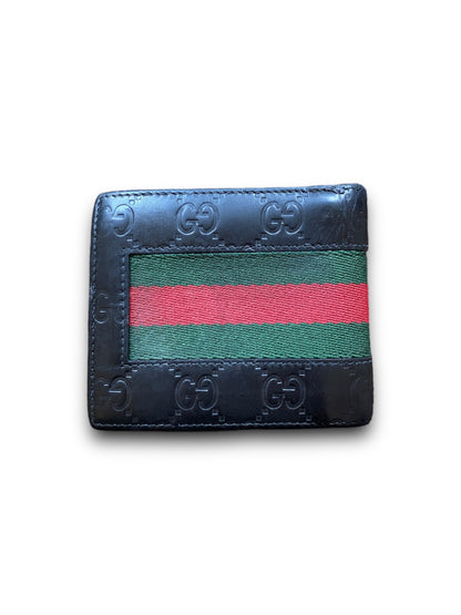 GUCCI GG SUPREME MONO BLACK LEATHER WALLET