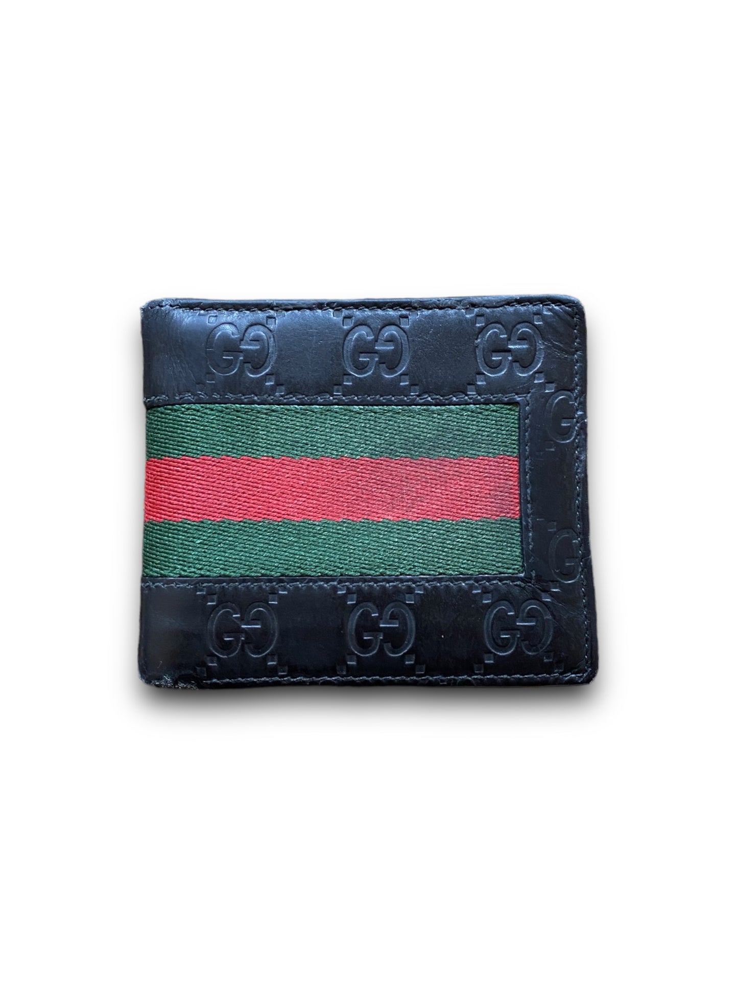 GUCCI GG SUPREME MONO BLACK LEATHER WALLET