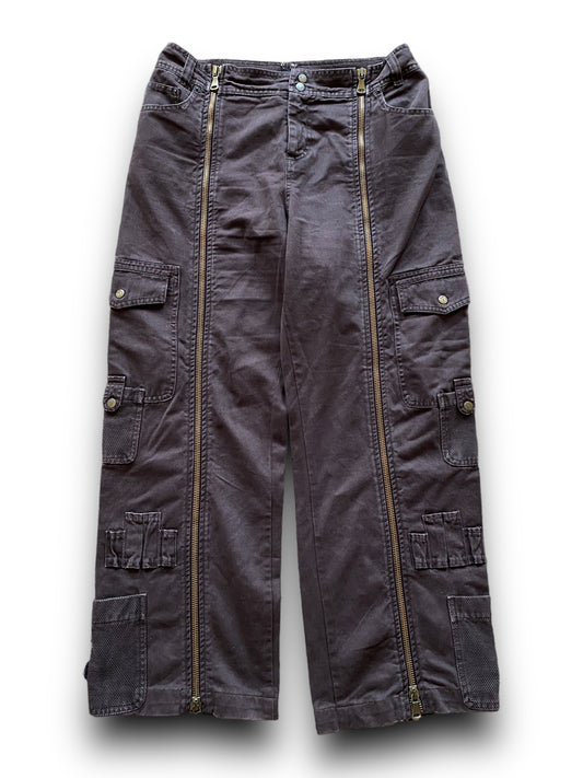 2003 DOLCE & GABBANA FLIGHT PARACHUTE DOUBLE ZIP PANTS (M)