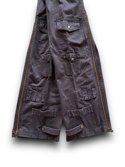 2003 DOLCE & GABBANA FLIGHT PARACHUTE DOUBLE ZIP PANTS (M)