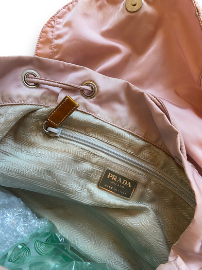 PRADA PINK TRIANGLE BACKPACK