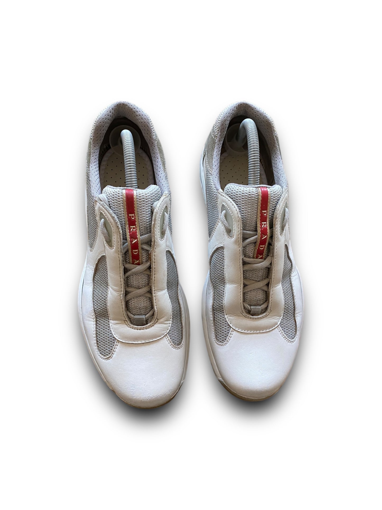 PRADA AMERICA’S CUP WHITE LEATHER SHOES (43,5-44EU)