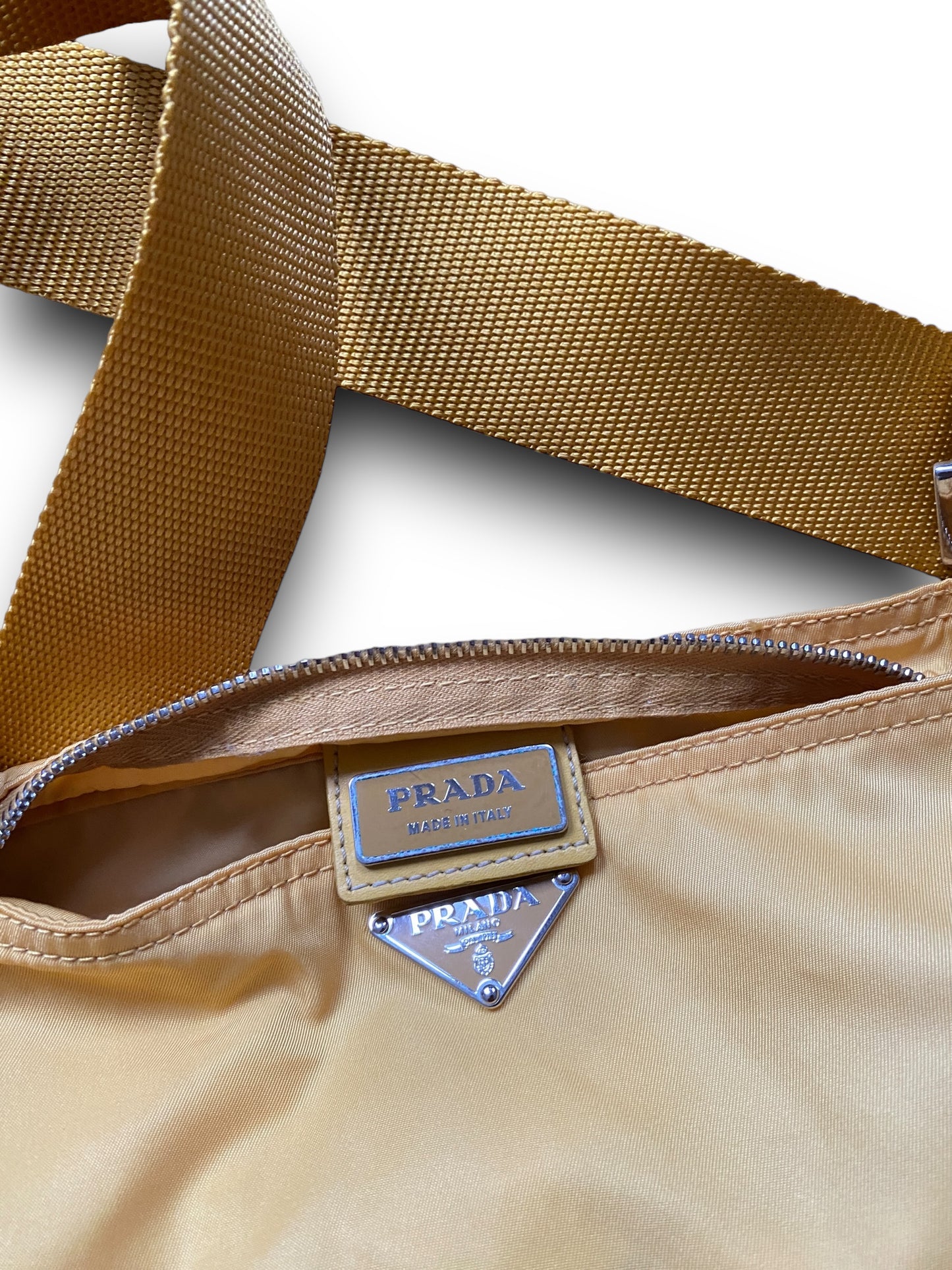 PRADA YELLOW FLAT BAG