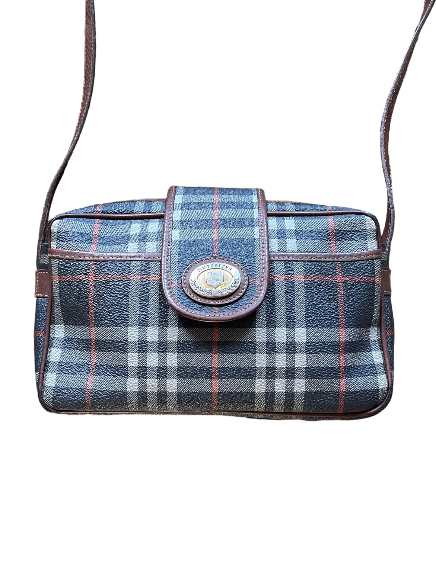 BURBERRYS BLUE MESSENGER BAG