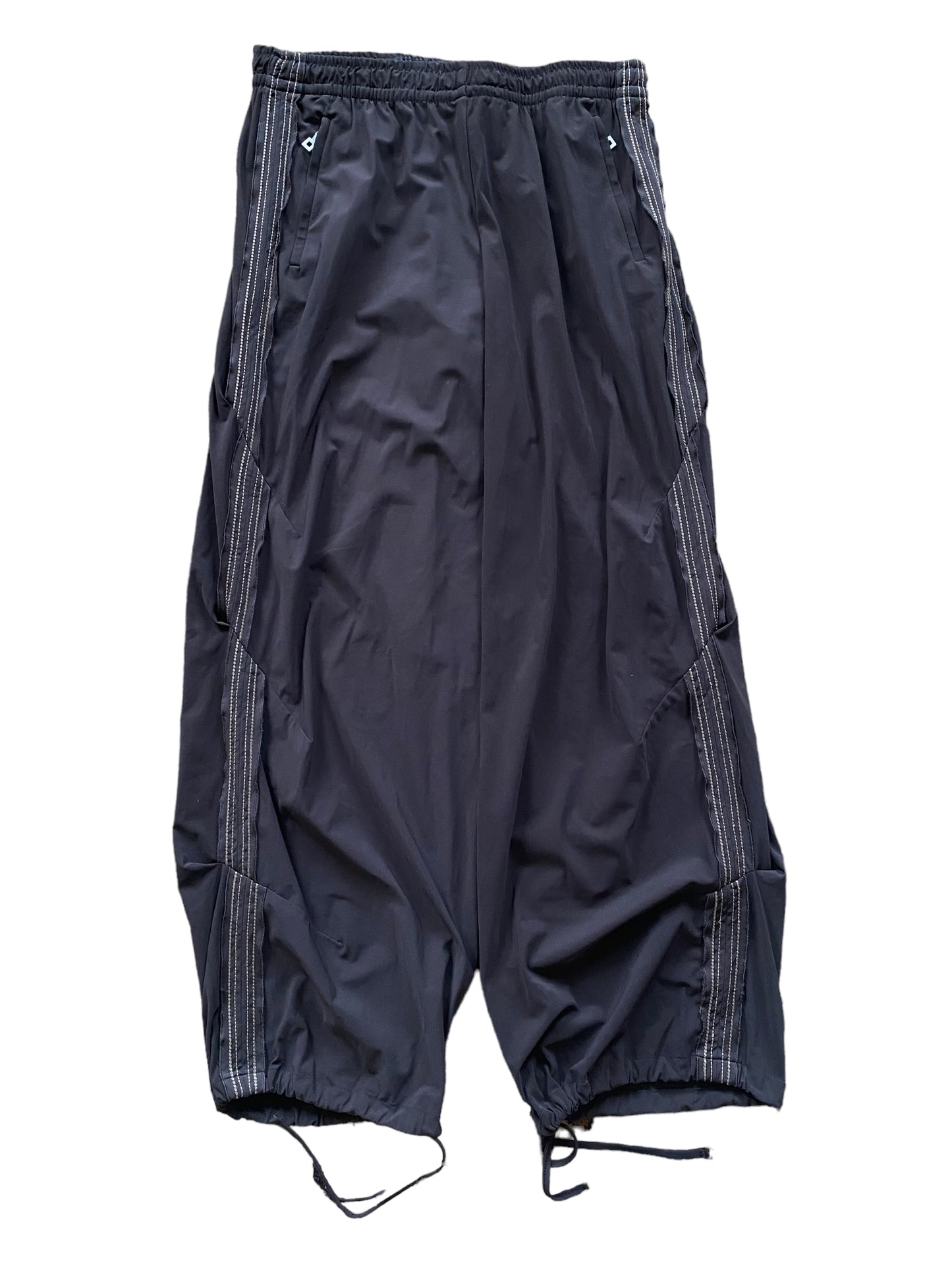 MFG BAGGY PARACHUTE JOGGERS BROWN STRIPES (M)