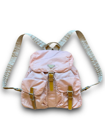 PRADA PINK TRIANGLE BACKPACK