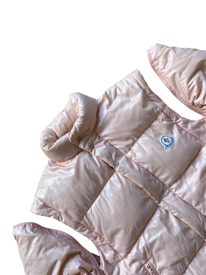 MONCLER PUFFER JACKET/VEST PINK (L-WOMEN)