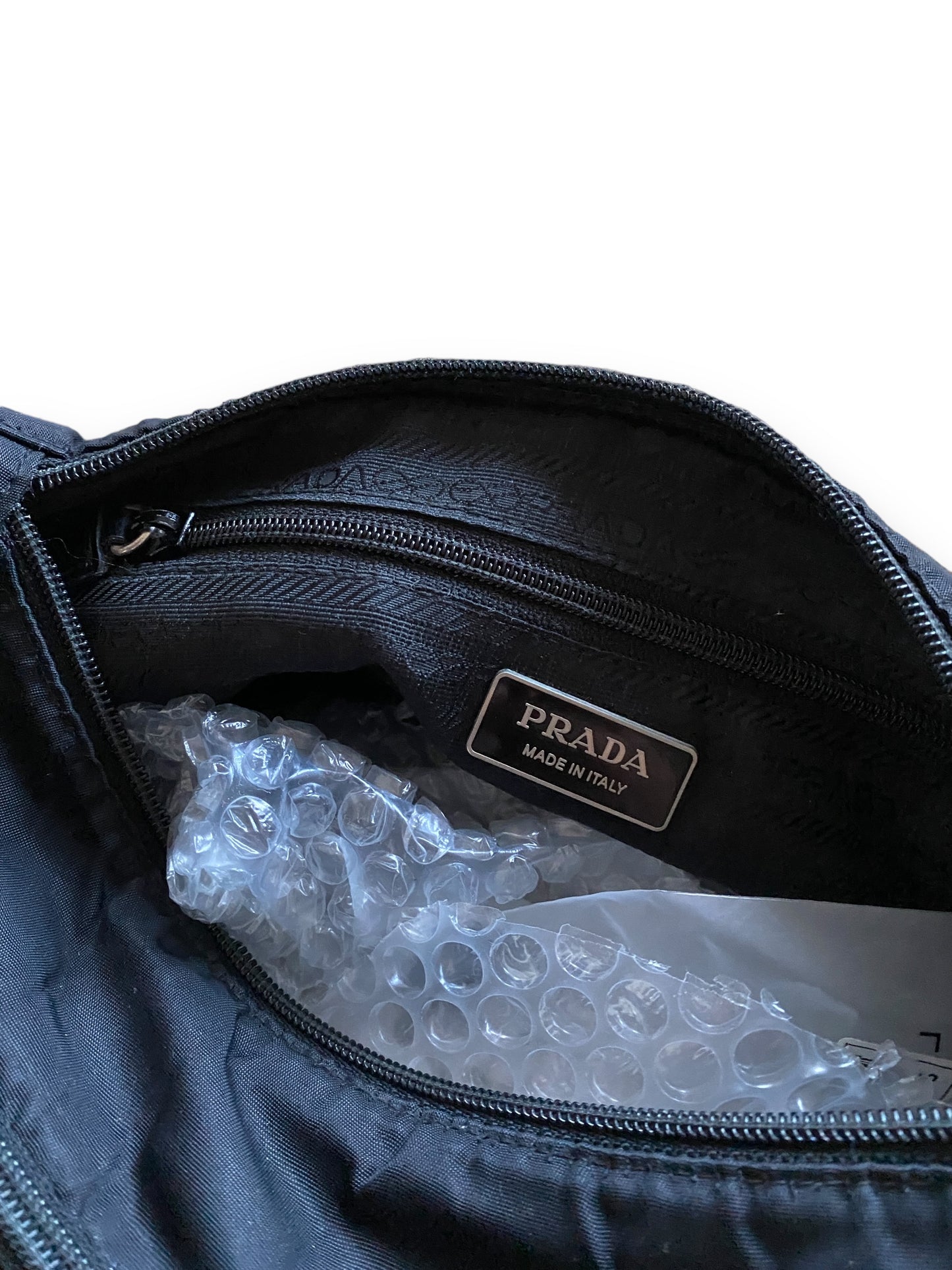 PRADA BLACK NYLON CAMERA BAG