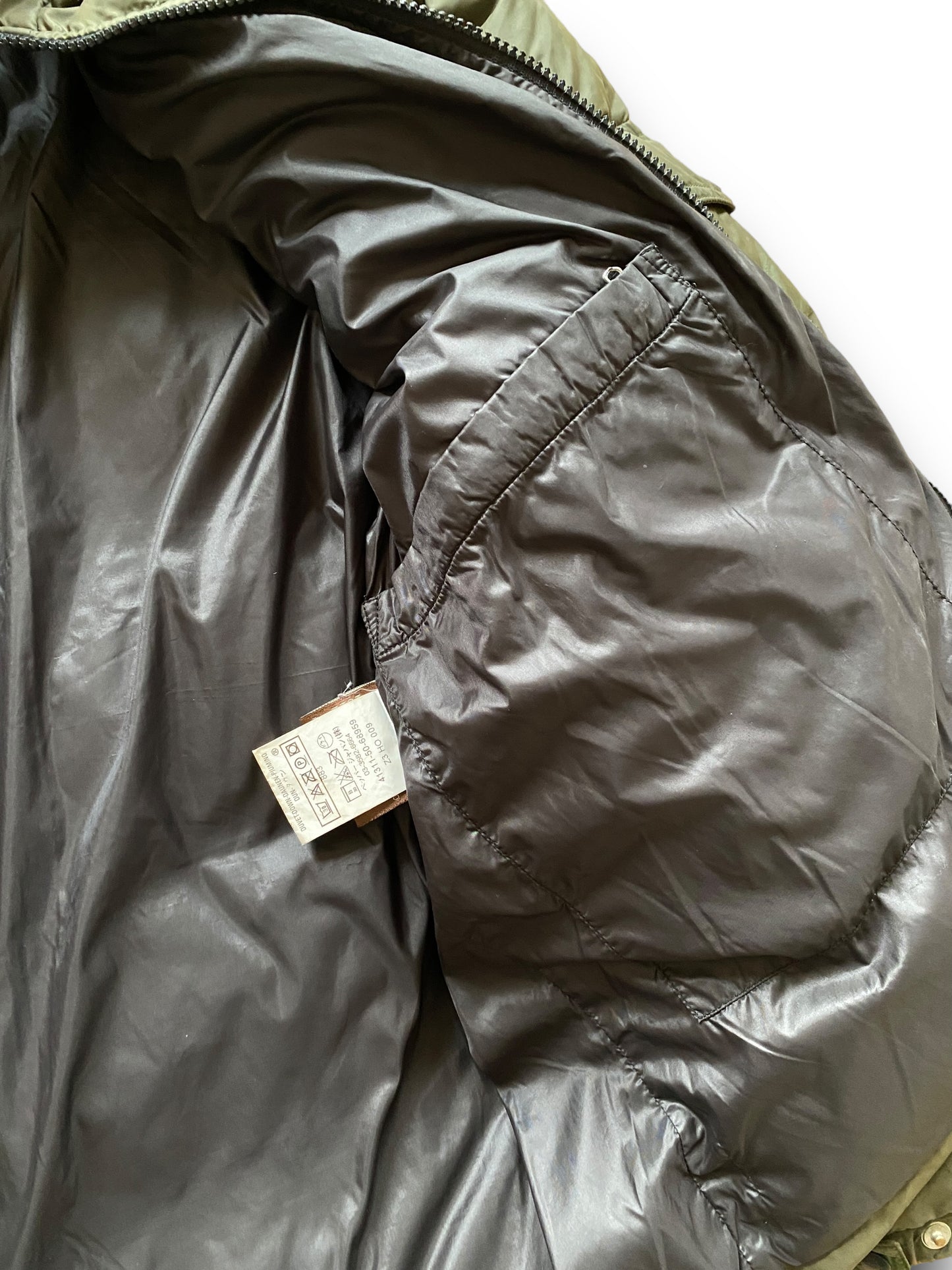 MONCLER VINTAGE MAYA KAKI GREEN PUFFER JACKET (S-M)