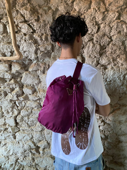 PRADA PURPLE 1STRAPS BACKPACK SLING