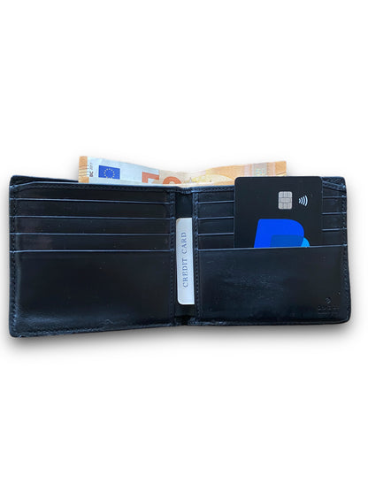 GUCCI GG SUPREME MONO BLACK LEATHER WALLET