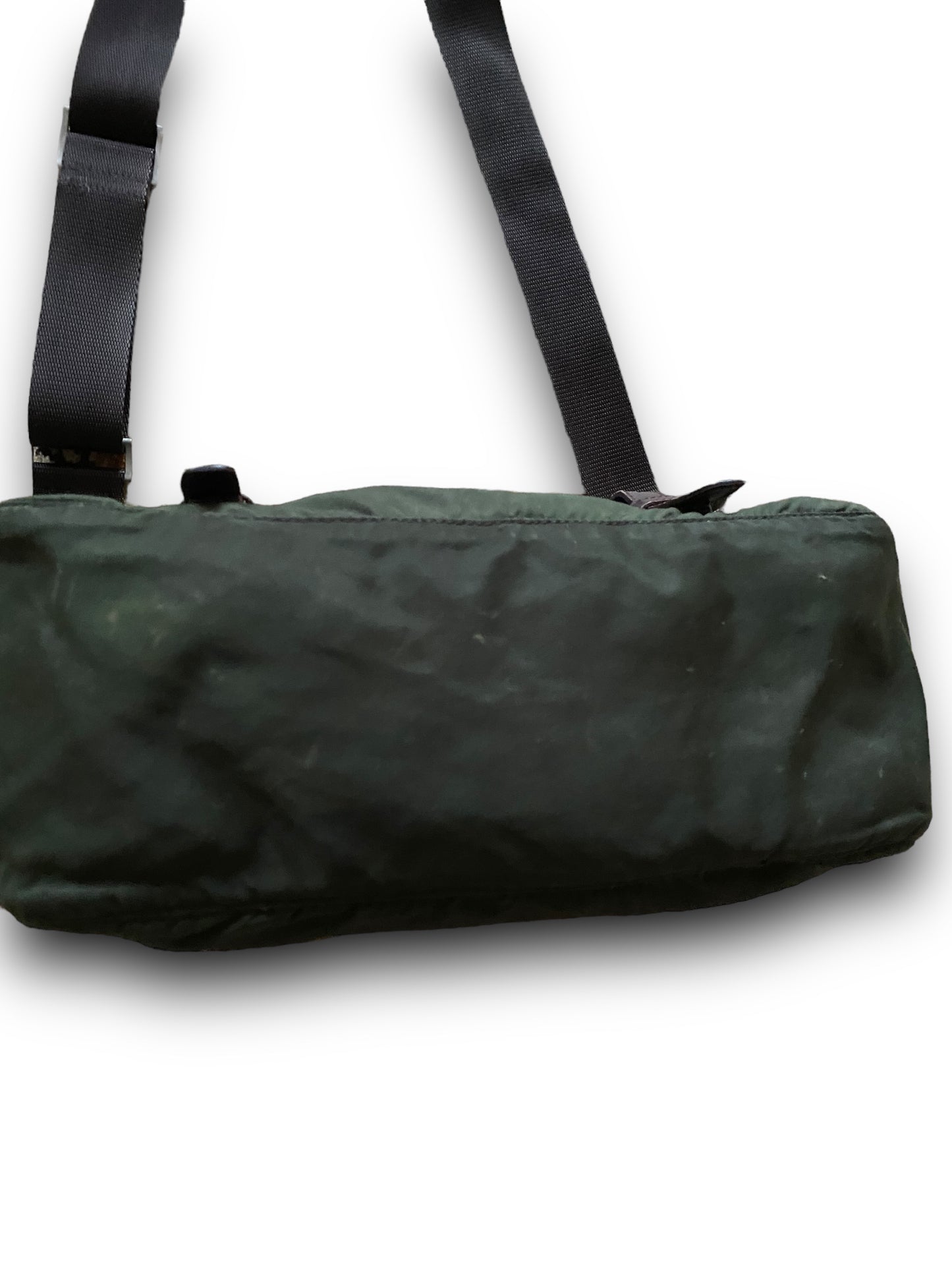 PRADA GREEN MILITARY 2STRAPS MESSENGER BAG