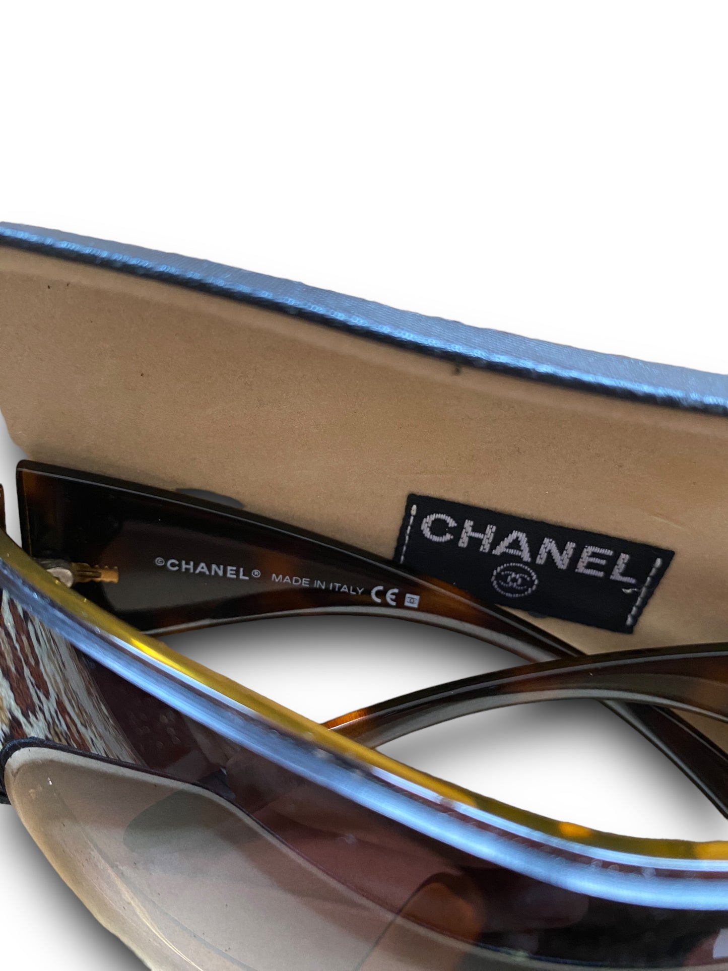 CHANEL STRASS BROWN SUNGLASSES