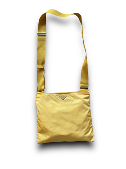 PRADA YELLOW FLAT BAG