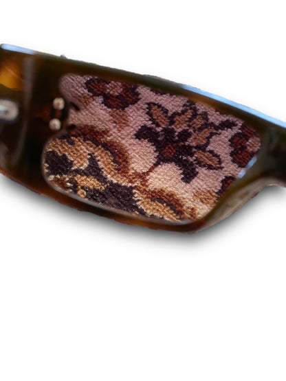 CHANEL STRASS BROWN SUNGLASSES