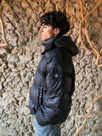 MONCLER VINTAGE MAYA BLACK PUFFER JACKET (L)