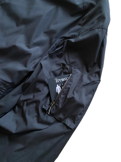 2008 PRADA BLACK NYLON BOMBER (XL)