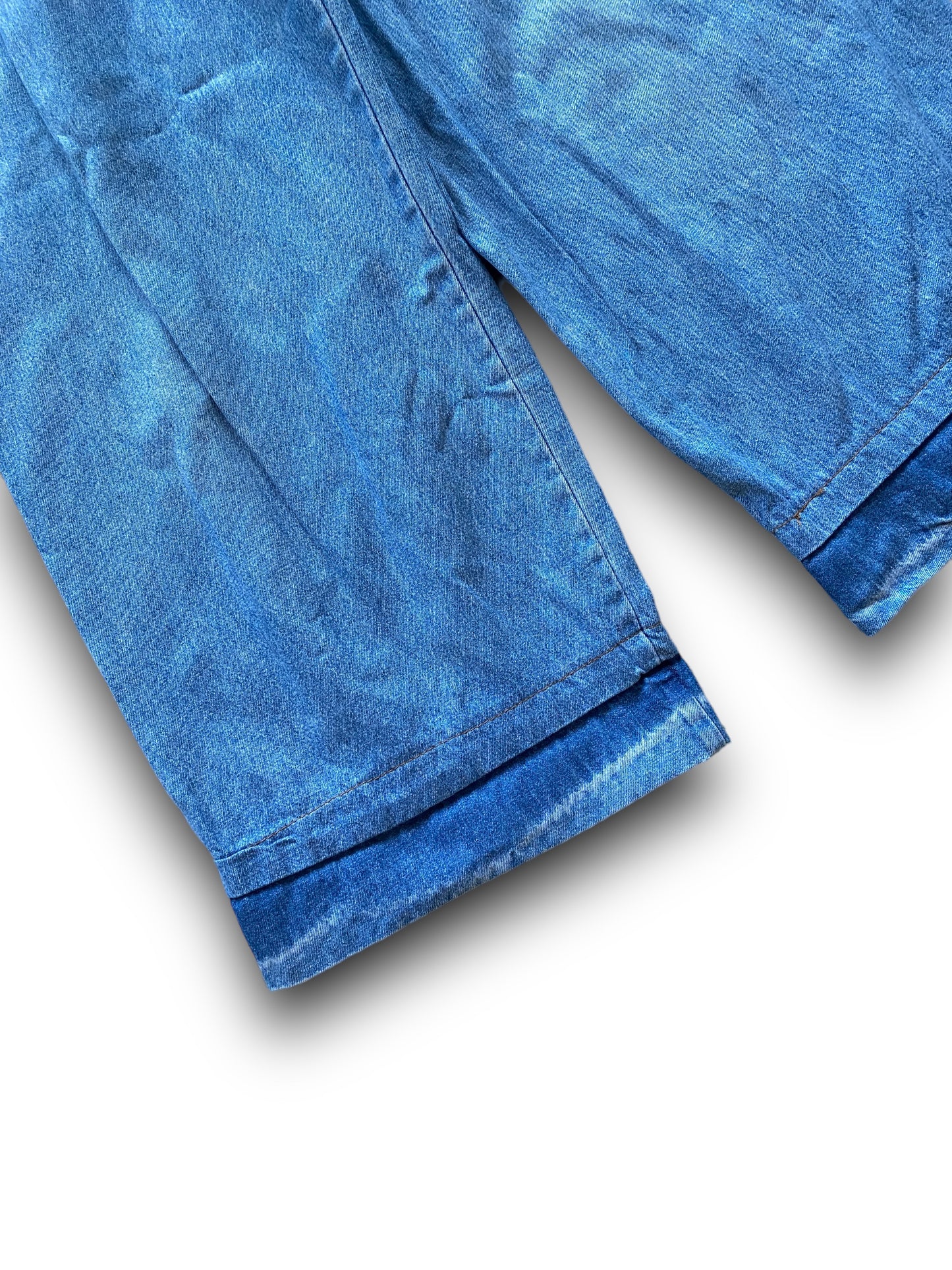 MFG HIGH WASTED BAGGY JEANS STONE WASHED DENIM (S)