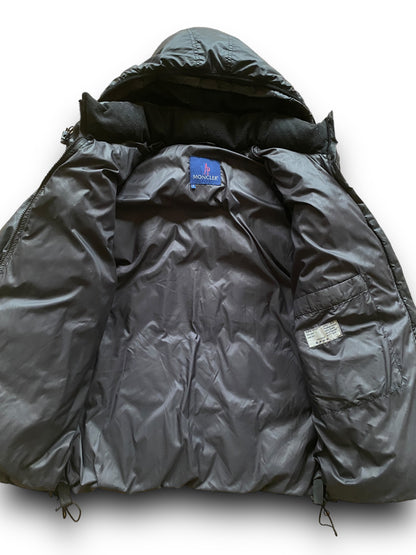 MONCLER VINTAGE MAYA BLACK PUFFER JACKET (L)