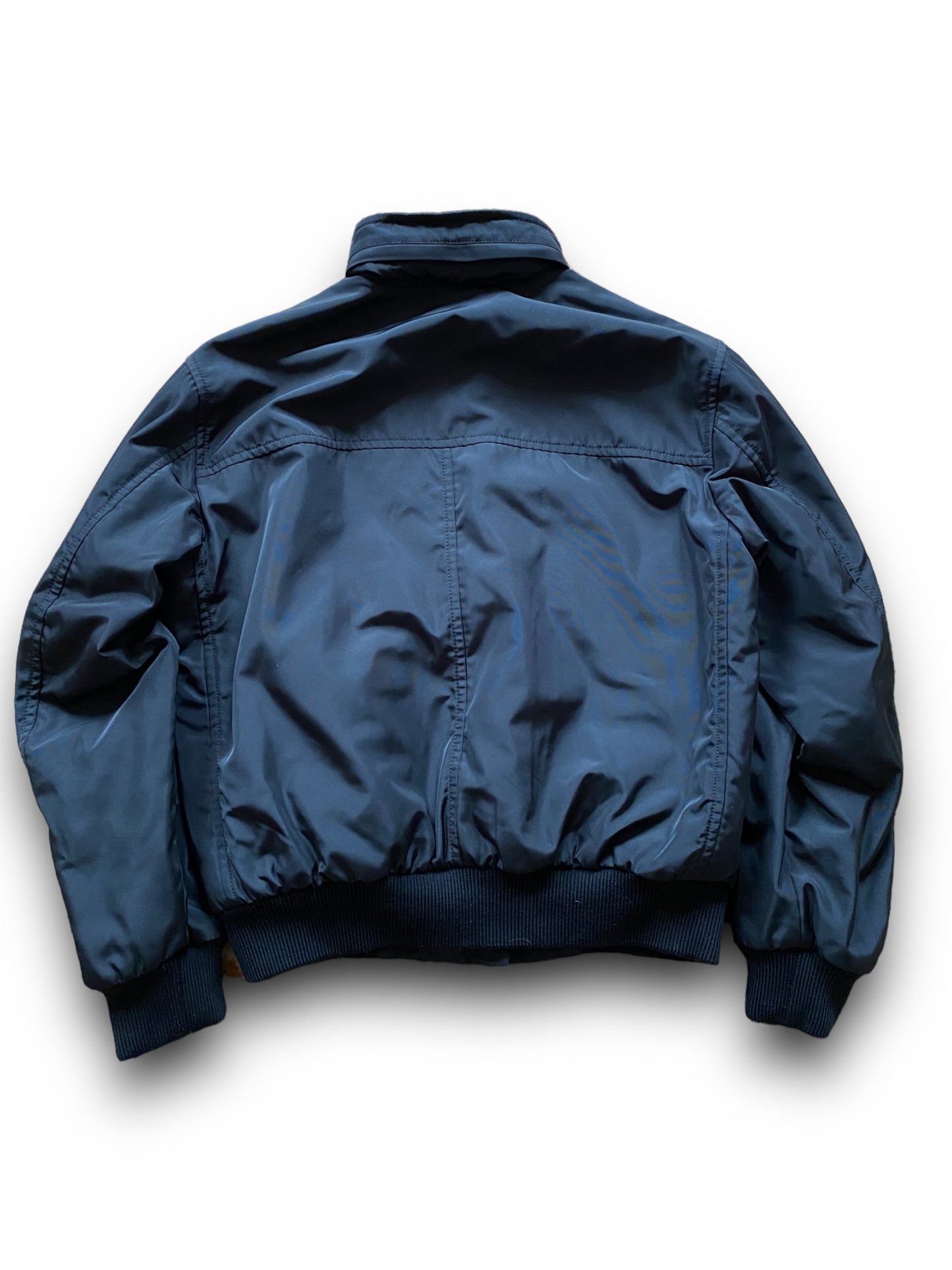 PRADA MAIN LINE HEAVY BLACK NYLON BOMBER (M)