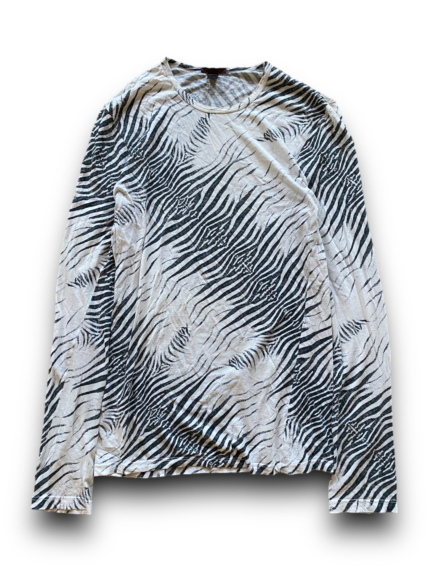 ROBERTO CAVALLI ZEBRA PRINT LONGSLEEVE (XL)