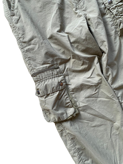 DOLCE & GABBANA LIGHT OLIVE MILITARY CARGO PARACHUTE PANTS (M)