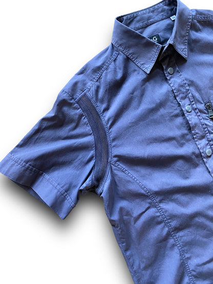 DOLCE GABBANA TECHNICAL BLUE SHIRT (S-M)