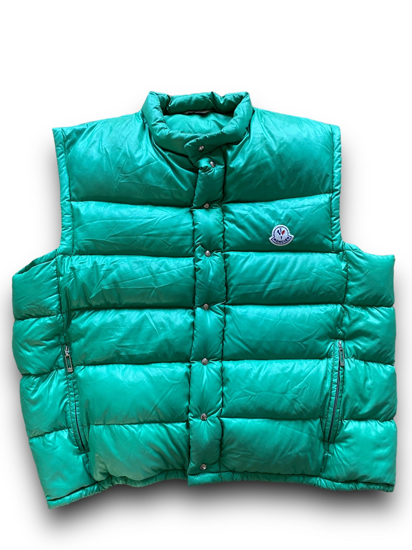 MONCLER 90s EMERALD GREEN PUFFER VEST (L-XL)