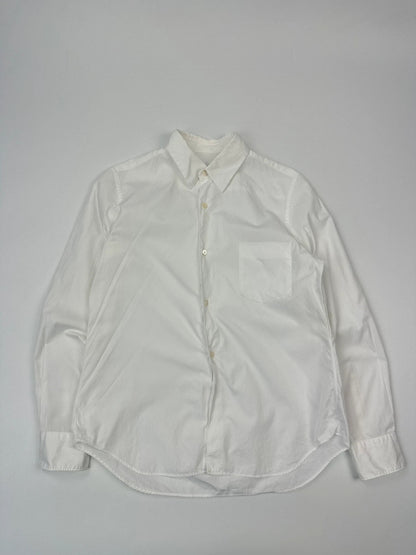 Comme Des Garçons 00’s White Cotton Simple  Dress Shirt