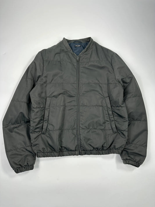 Miu Miu FW2007 Dark Khaki Padded Nylon Bomber Jacket