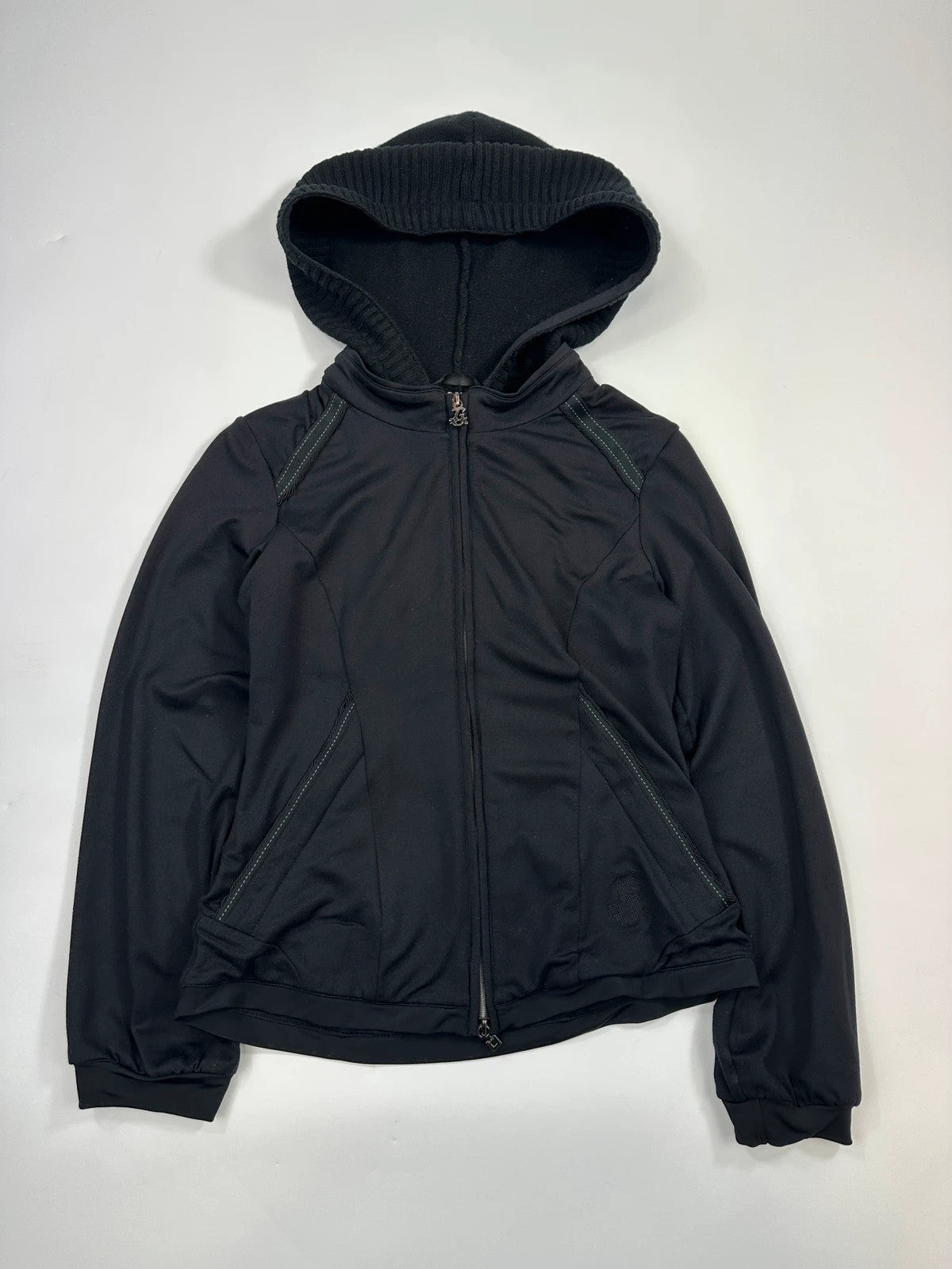 Marithé + François Girbaud 00’s Black Tech Hooded Jacket