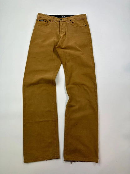 Dolce Gabbana 00’s Plaque Beige Brown Pants