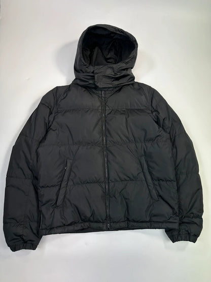 Prada Sport FW2008 Black Nylon Down Hooded Puffer Jacket
