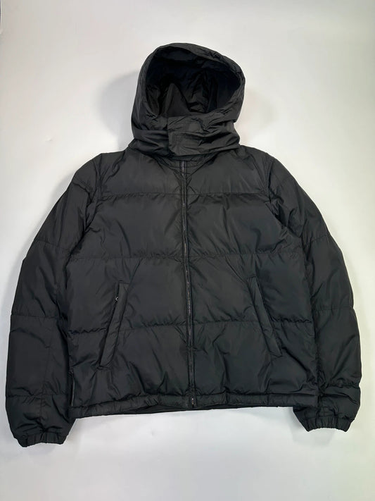 Prada Sport FW2008 Black Nylon Down Hooded Puffer Jacket