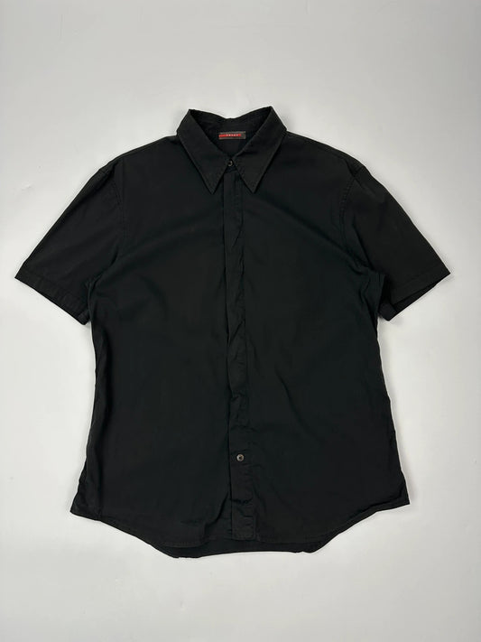 Prada Sport 00’s Black Short Sleeves Zip Shirt