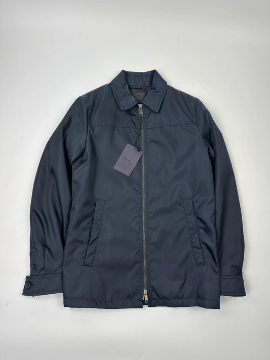 Prada Milano FW2019 Coat Navy Blue Nylon Padded Jacket