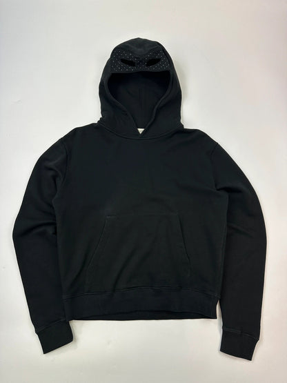 Saint Laurent 2018 Studded Strass Cat Eyes Black Hoodie