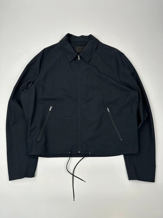 Prada Milano SS2025 Virgins Wool Light Crop Shirt Jacket