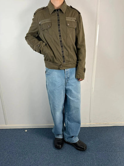 Dolce Gabbana Army military utility jacket Green kaki veste armée